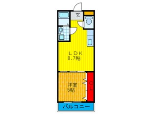 グランシ－ル南寺方の物件間取画像